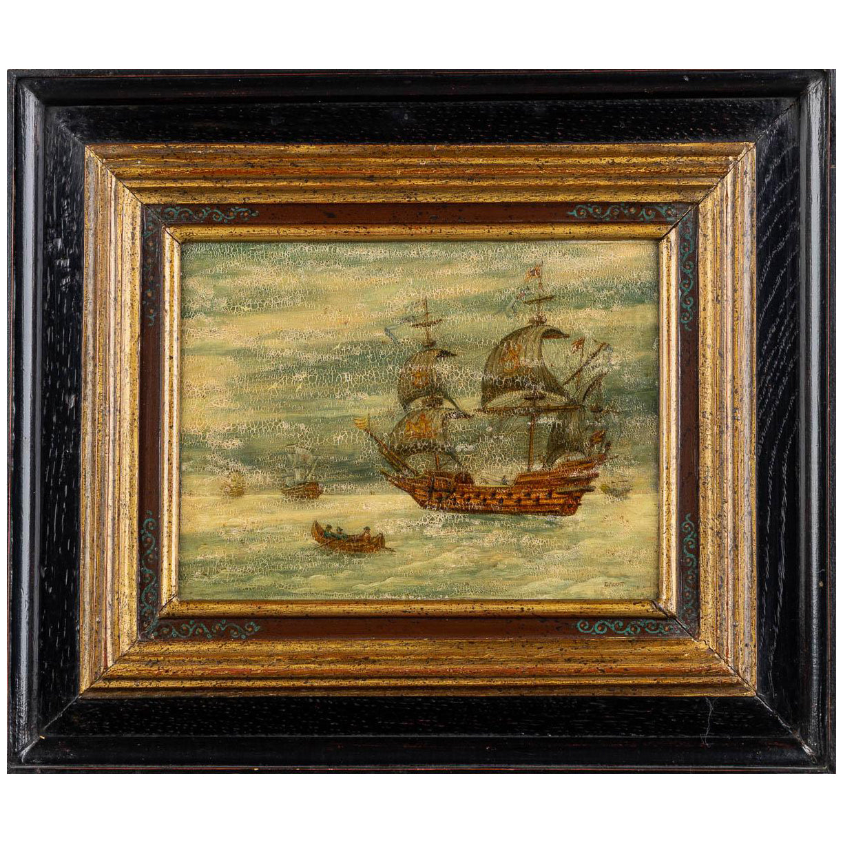 Antique Dutch Nautical Painting for sale