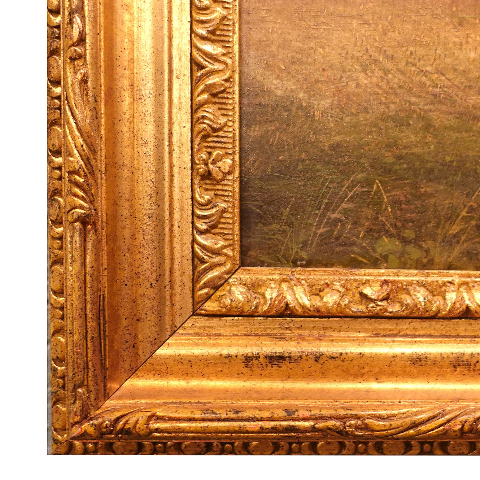 A Delightful 19th century Dutch Harvest Landscape Oil Painting