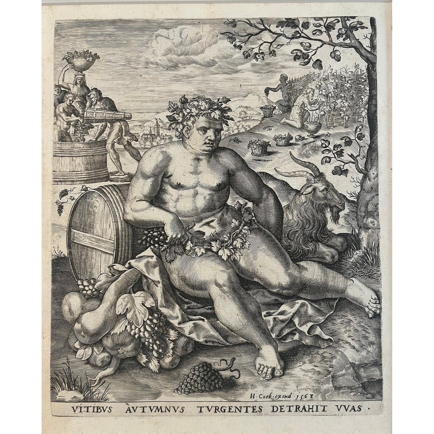 Suite of late 16th century Engravings of the Four Seasons after Lambert Lombard