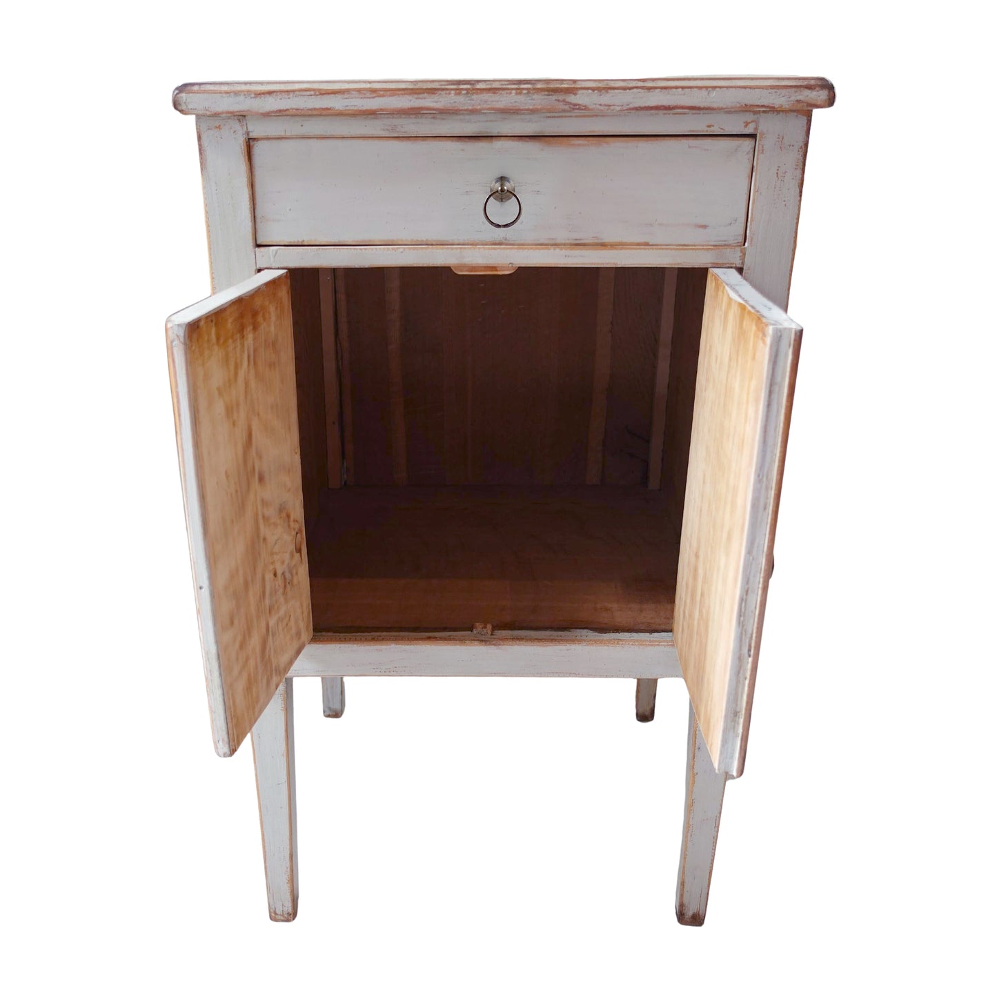 Blue grey finished antique Gustavian vintage side table
