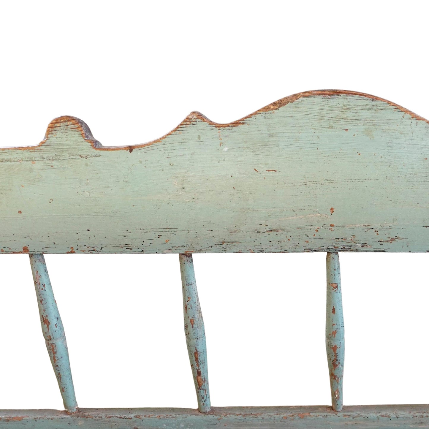 Antique early 19th century Swedish Farmhouse Folk Art Bench