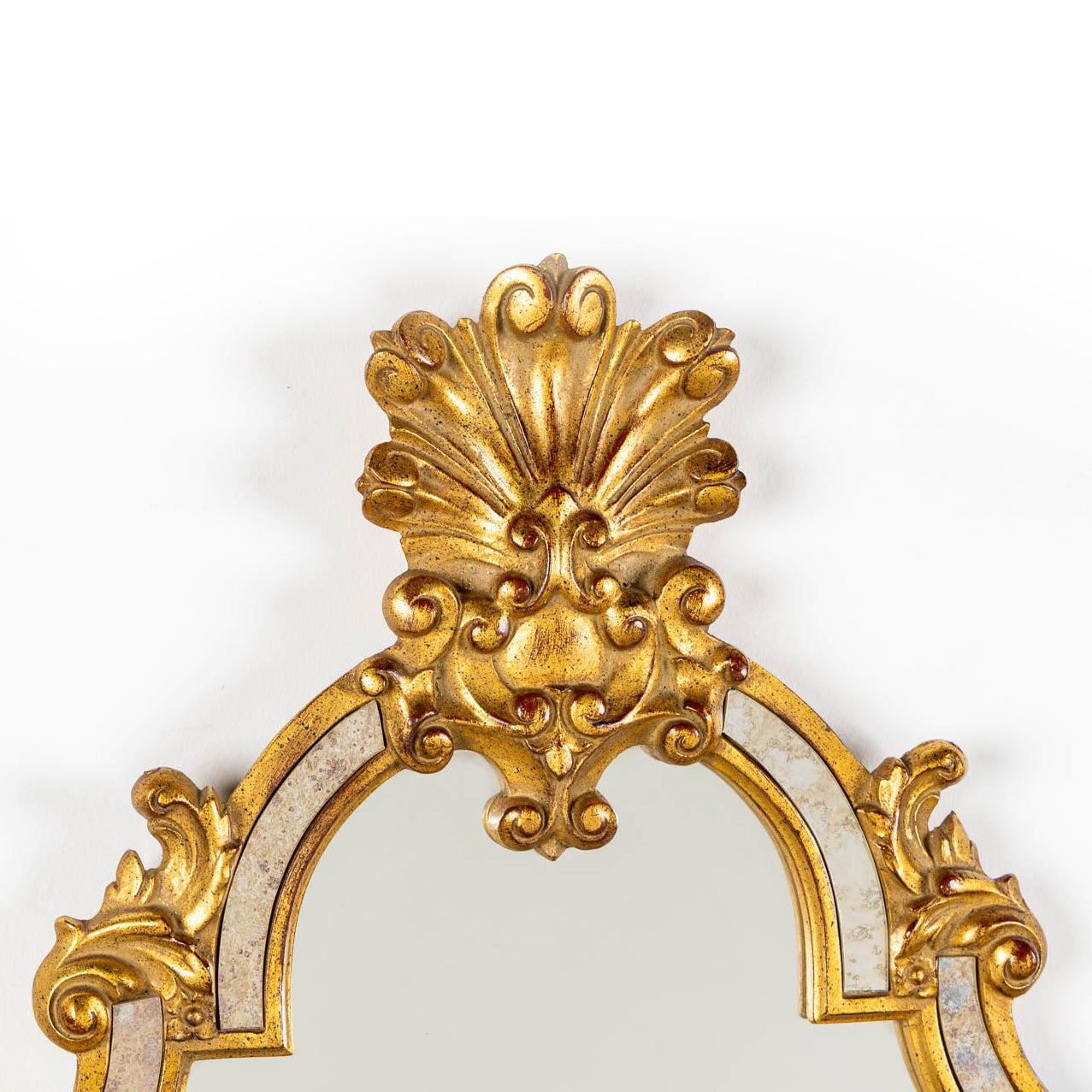 Large and Exquisite Louis XVI Style Gilt Framed Mirror by Deknudt