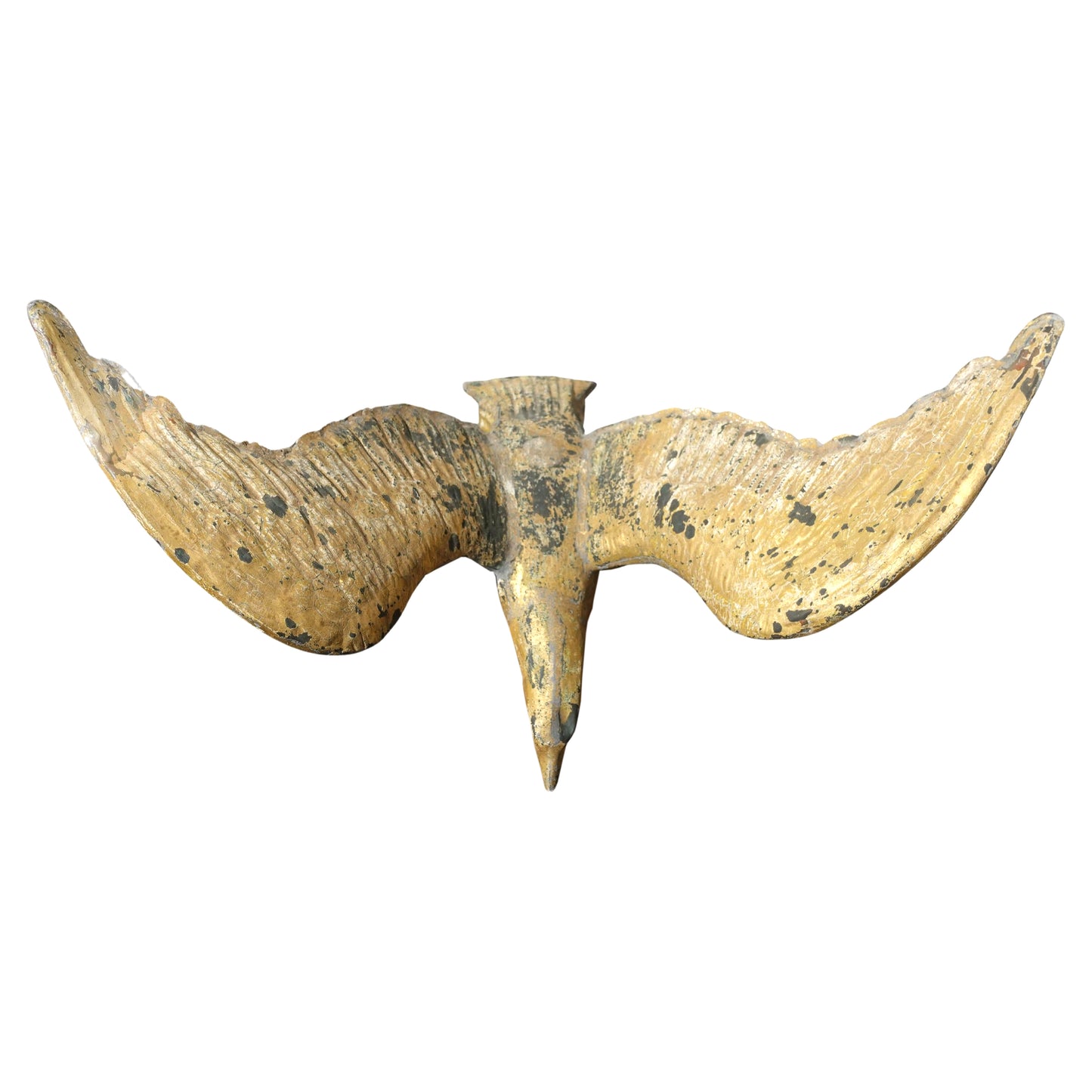 Large 19th century Hollow Body Gilt Eagle Weather Vane