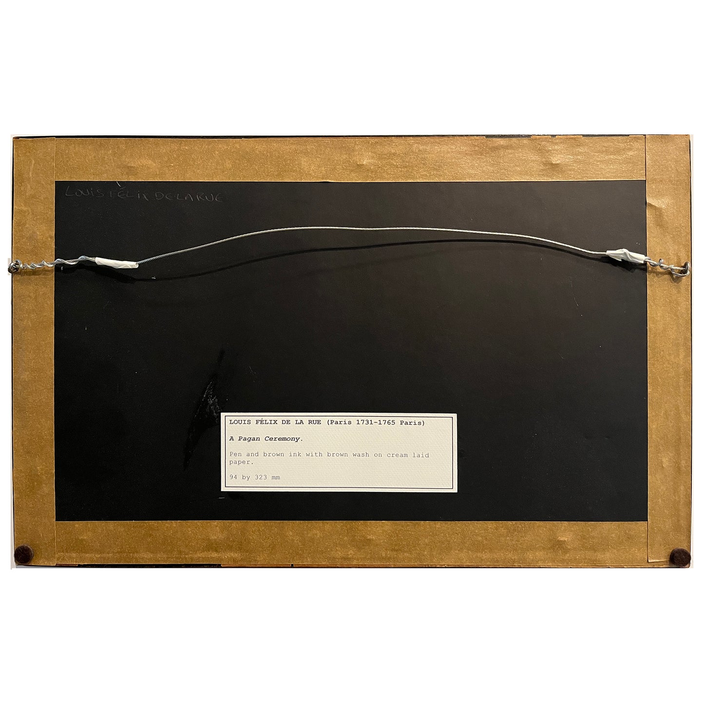 Framed 18th century Classical drawing by Louis-Félix de la Rue