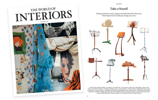 Gothic Grandeur: Old World Wonders' Antique Lectern highlighted in The World of Interiors