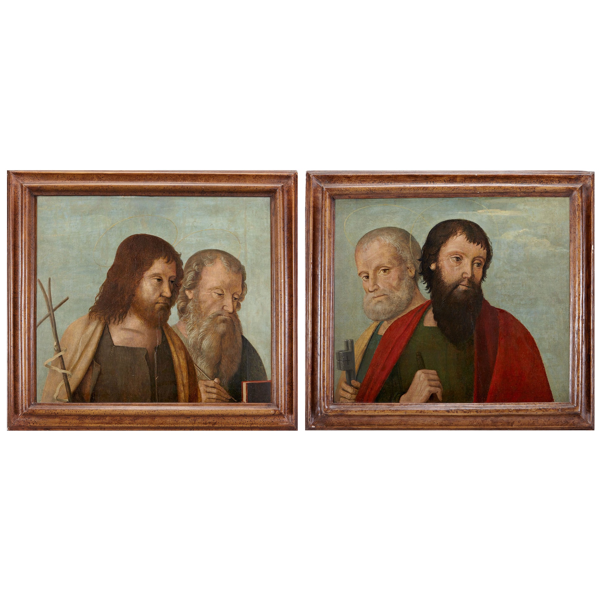 Two early Venetian panel paintings Attributed to Girolamo da Santacroce or his ambit