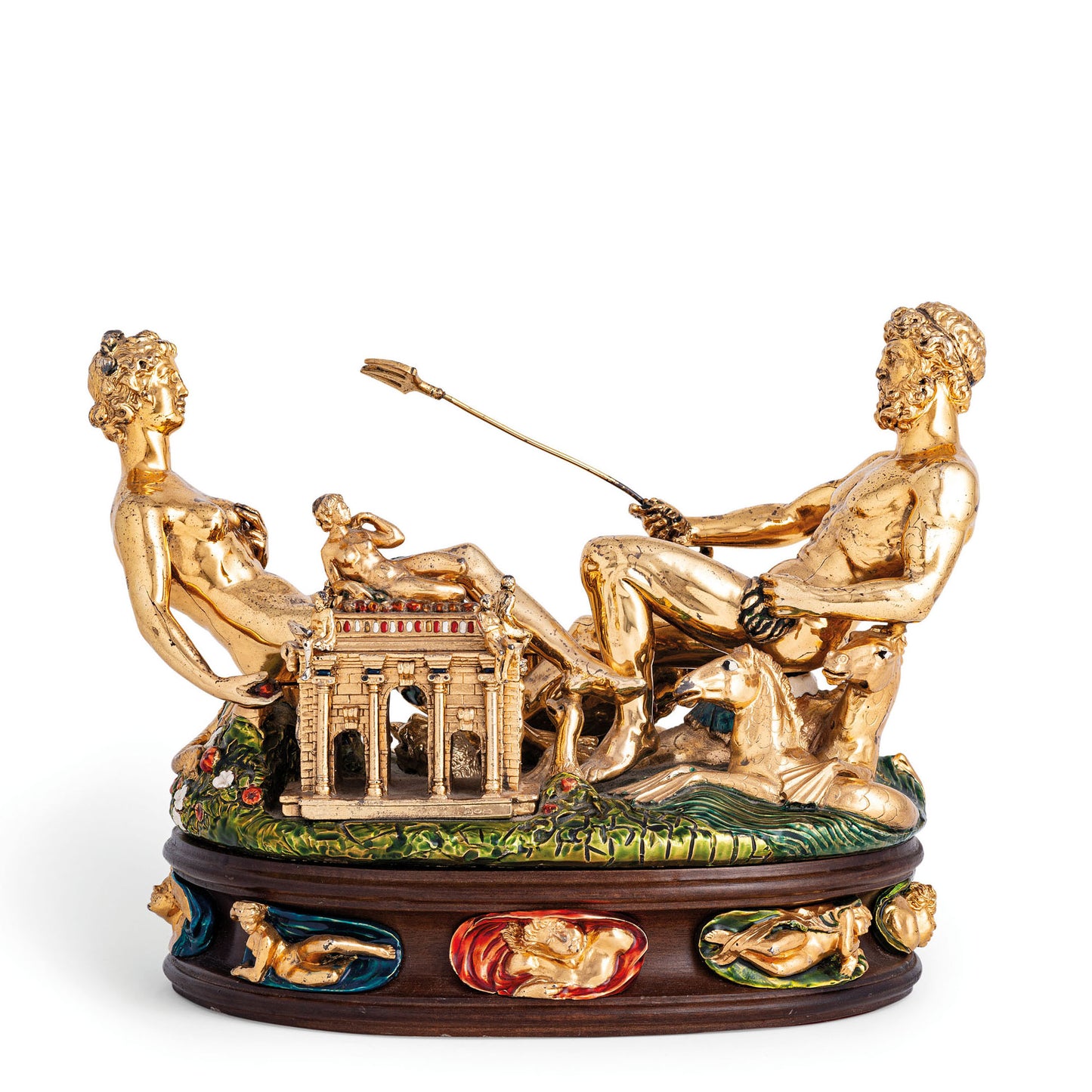 Rare replica of Benvenuto Cellini’s Renaissance Salt Cellar for Francis I