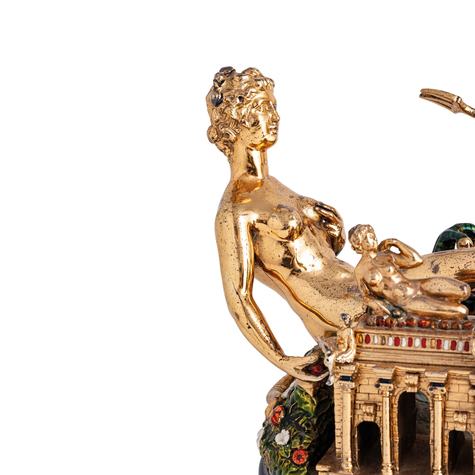 Rare replica of Benvenuto Cellini’s Renaissance Salt Cellar for Francis I