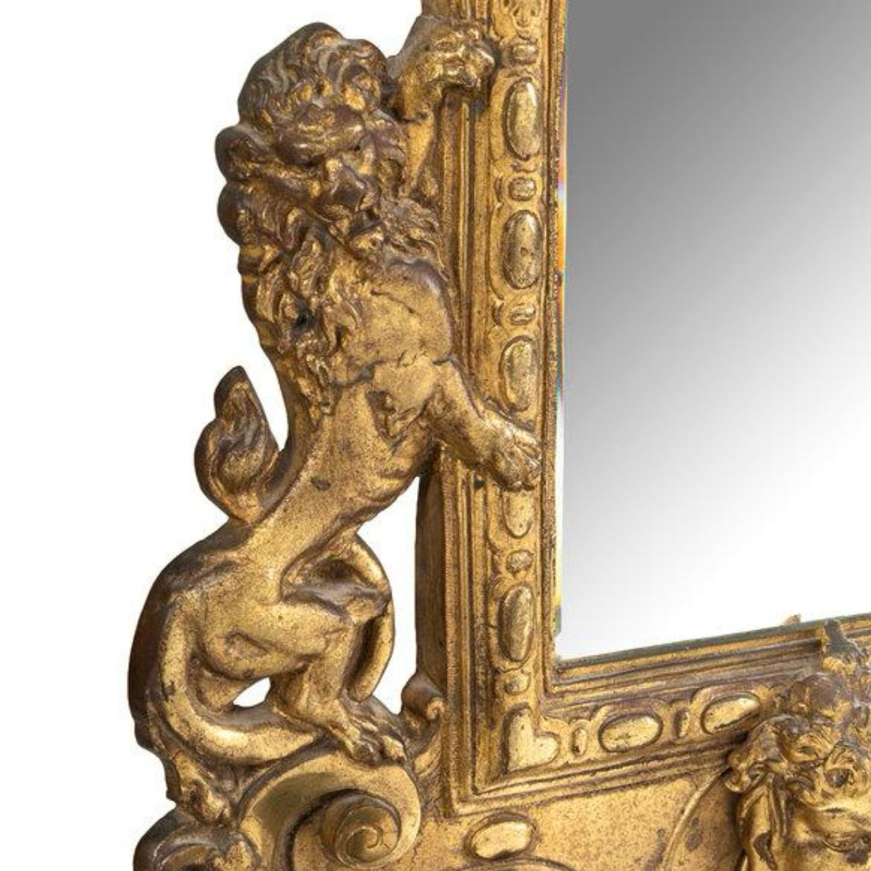 18th century Pair of elaborate Louis XVI Giltwood Mirrored Wall Candle Sconces