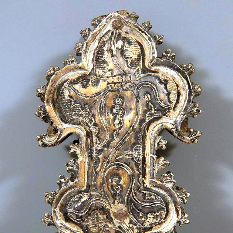 A 15th century Gothic Spanish Silver Processional Cross