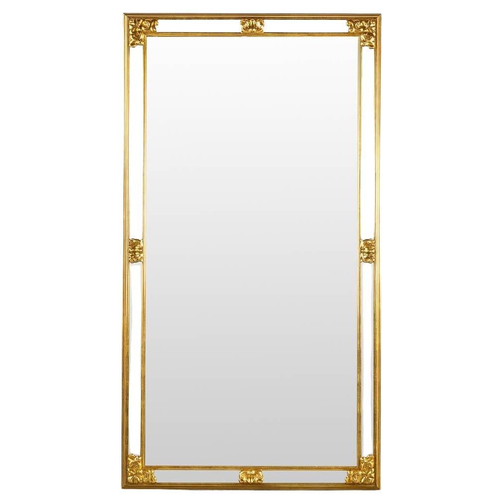 High Quality Large Vintage Giltwood Floor or Wall Mirror by Deknudt