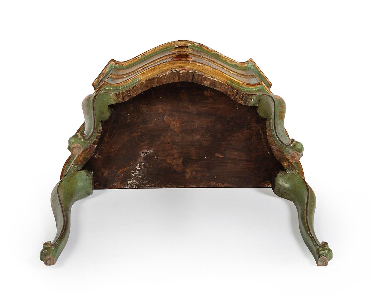 Purchasing European antiques in America _ Intricate and Beautiful antique hand-painted Small Commode in Rococo manner