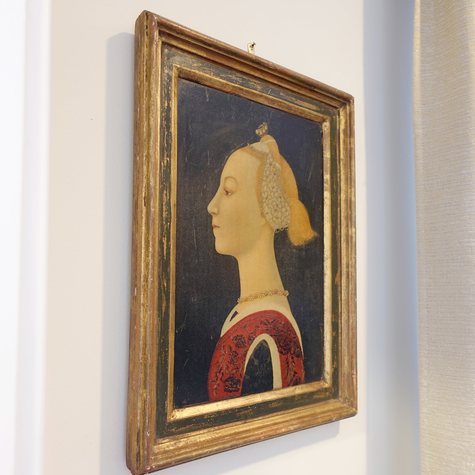 Grand Tour framed 19th century Portrait print for sale after an original Renaissance portrait painting of a woman