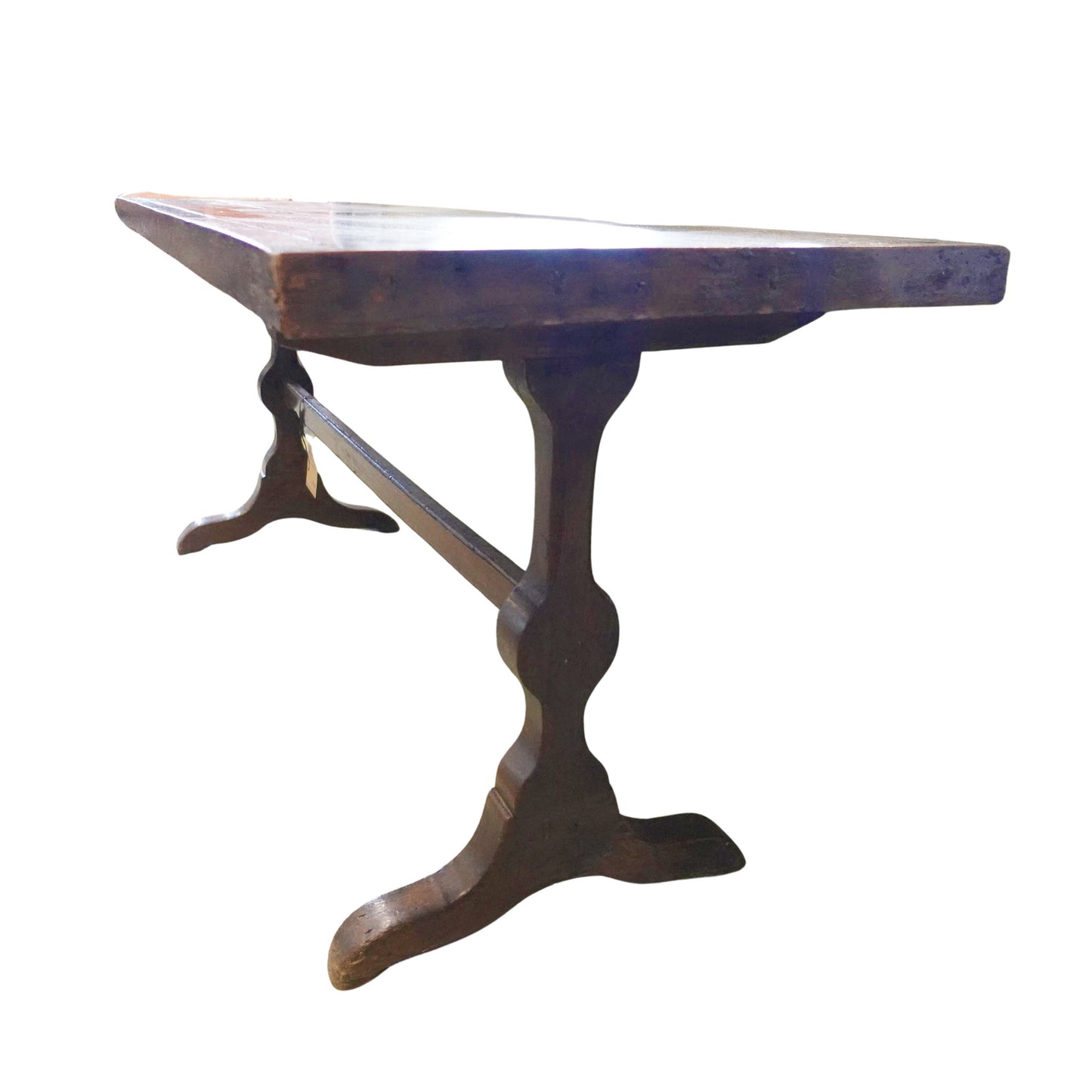 Dark Stained Antique Belgian Farm Table, circa 1800