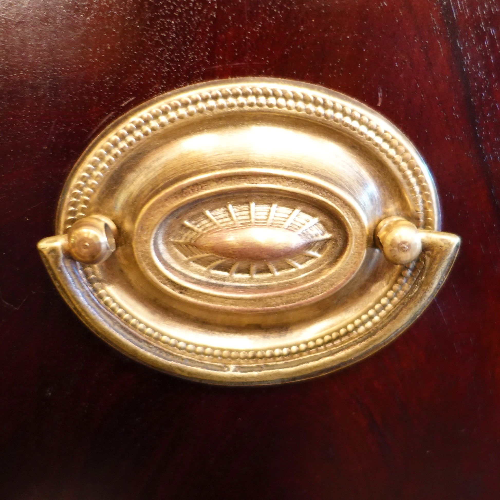 Massachusetts Mahogany Regency Bow Front Dresser