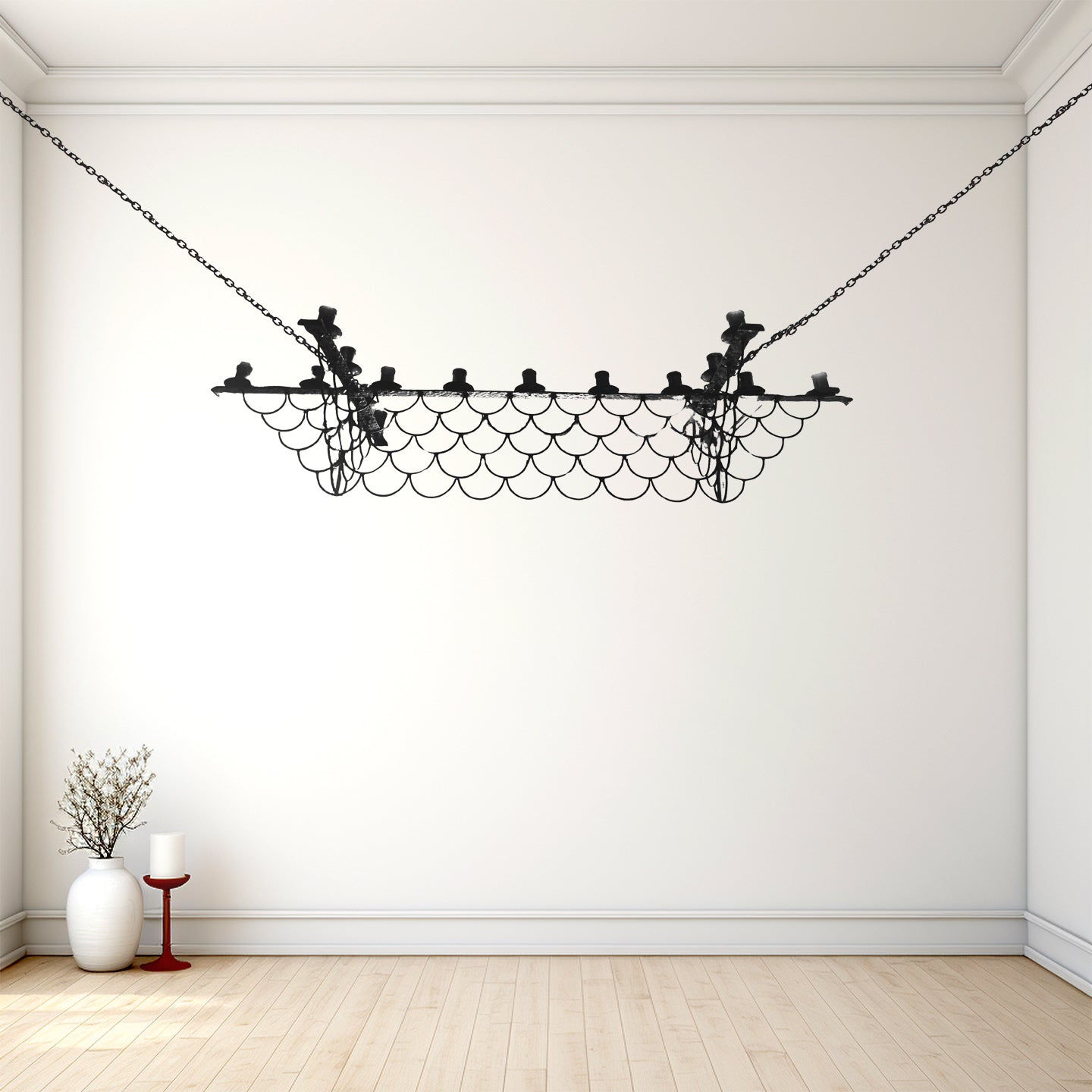 Vintage Old World 17-Light Statement French Provincial Wrought Iron Chandelier