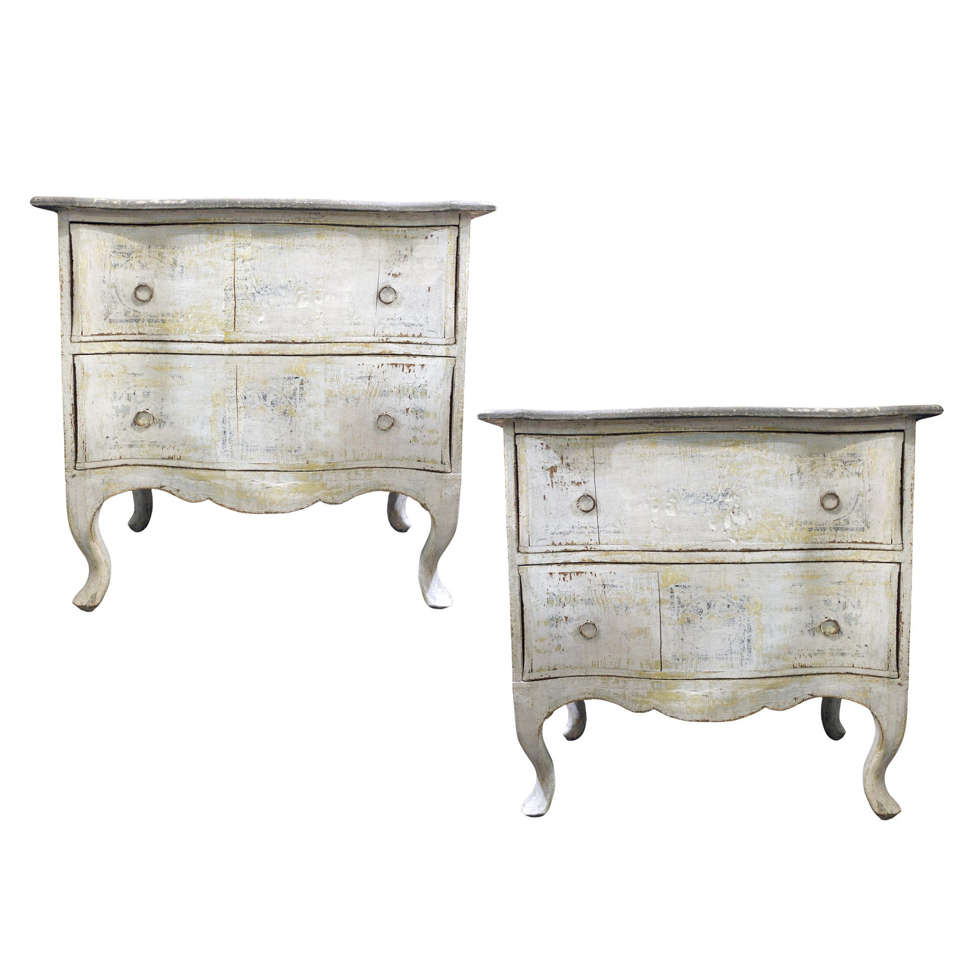 Pair of Antique 18th century Florentine Italian Bedside Commodes