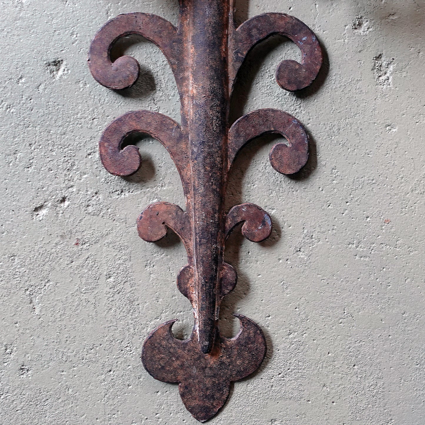 Pair of 18th century Wrought Iron European French Italian Spanish Wall Sconces for a Wine Cellar