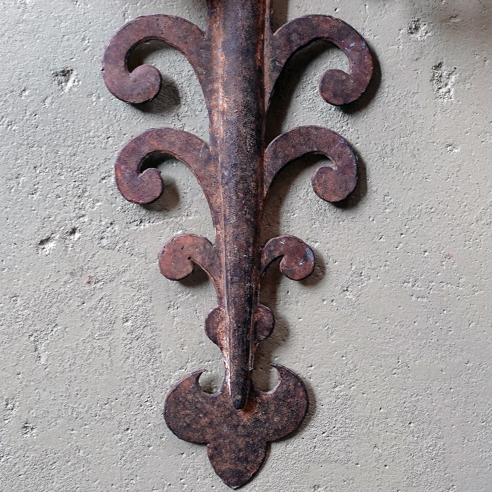 Pair of 18th century Wrought Iron European French Italian Spanish Wall Sconces for a Wine Cellar
