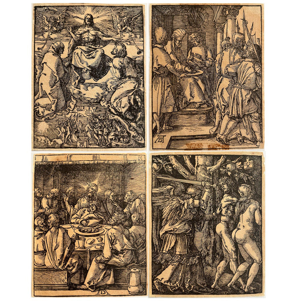 Set of 4 Old Master Prints by Johann Mommard, after Durer's Small Passion