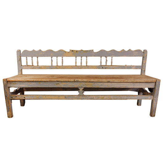 Petite 19th century Swedish Gustavian Antique Bench